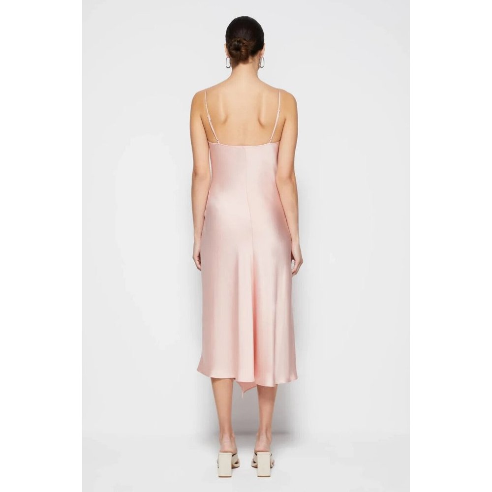 Jonathan SIMKHAI Nellie Slip Satin Midi Dress in Rose Quartz Size US 2 - Picture 7 of 12